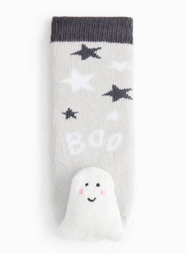 Halloween Ghost Printed Rattle Socks 1-6 months